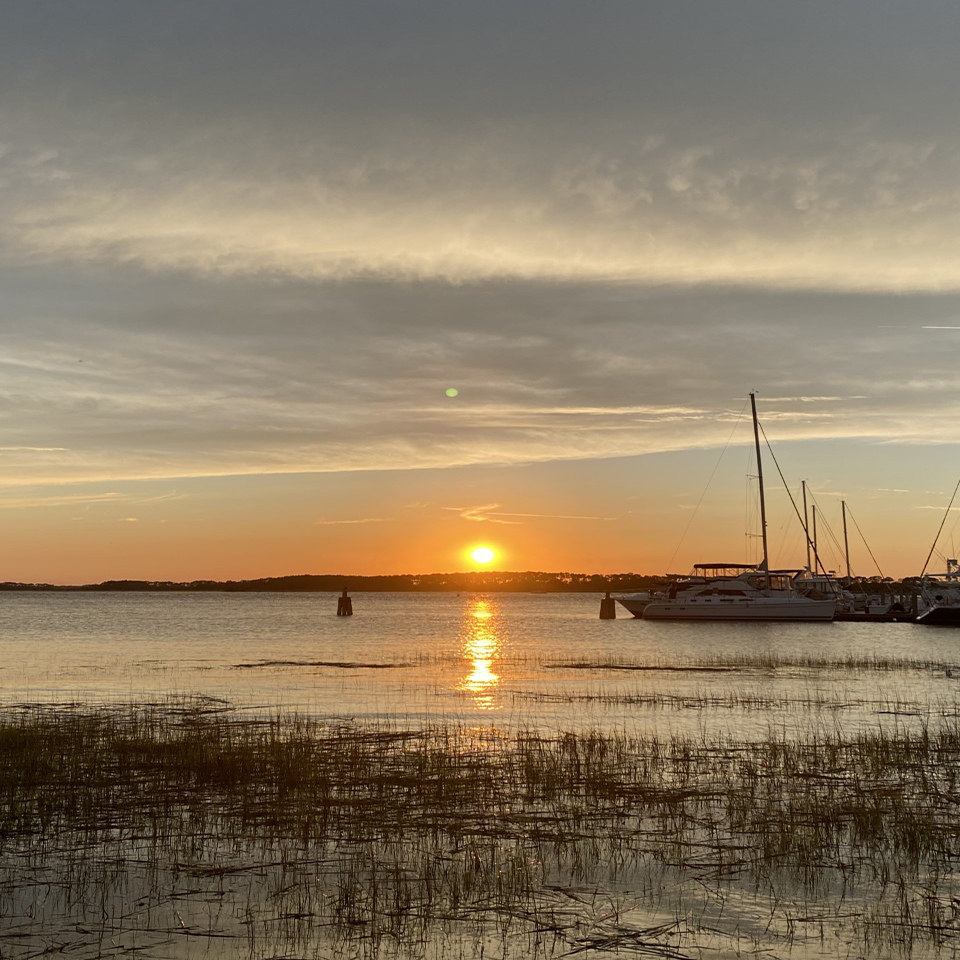 twilight Sunset at Folly Beach SC